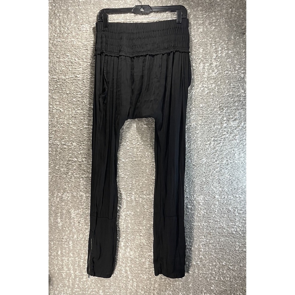 Isabel Marant Pull On Black Pants Sz 2, US 6‎ Ankle Zip Lightweight Pockets